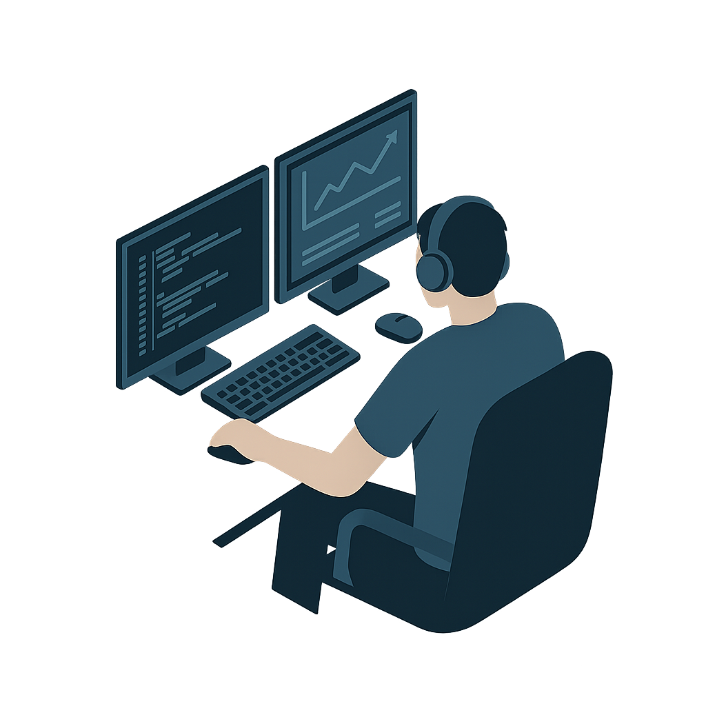 Ilustración desarrollador web